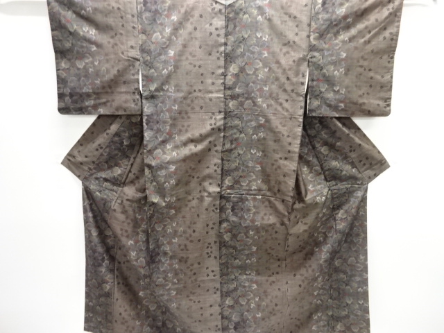 JAPANESE KIMONO / DORO OSHIMA TSUMUGI (9 maruki)  / WOVEN BERRY